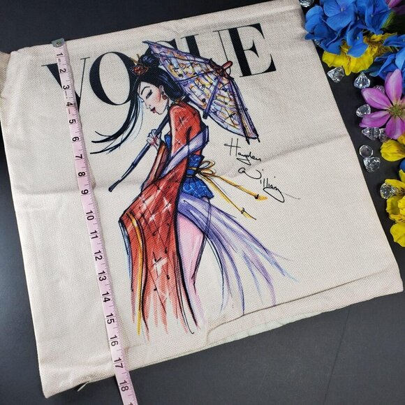 Mulan Princess Accent Pillowcase Sham Throw Pillow Cushion Cover Home Decor - Picture 5 of 11